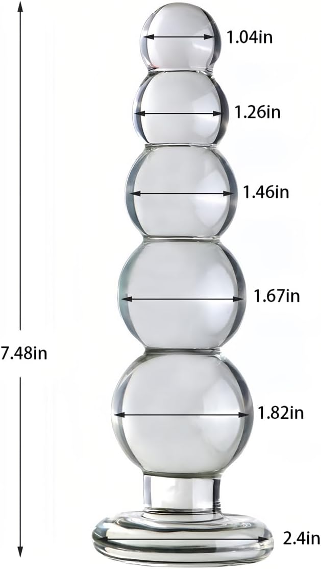GlideBeads Glass Anal Plug
