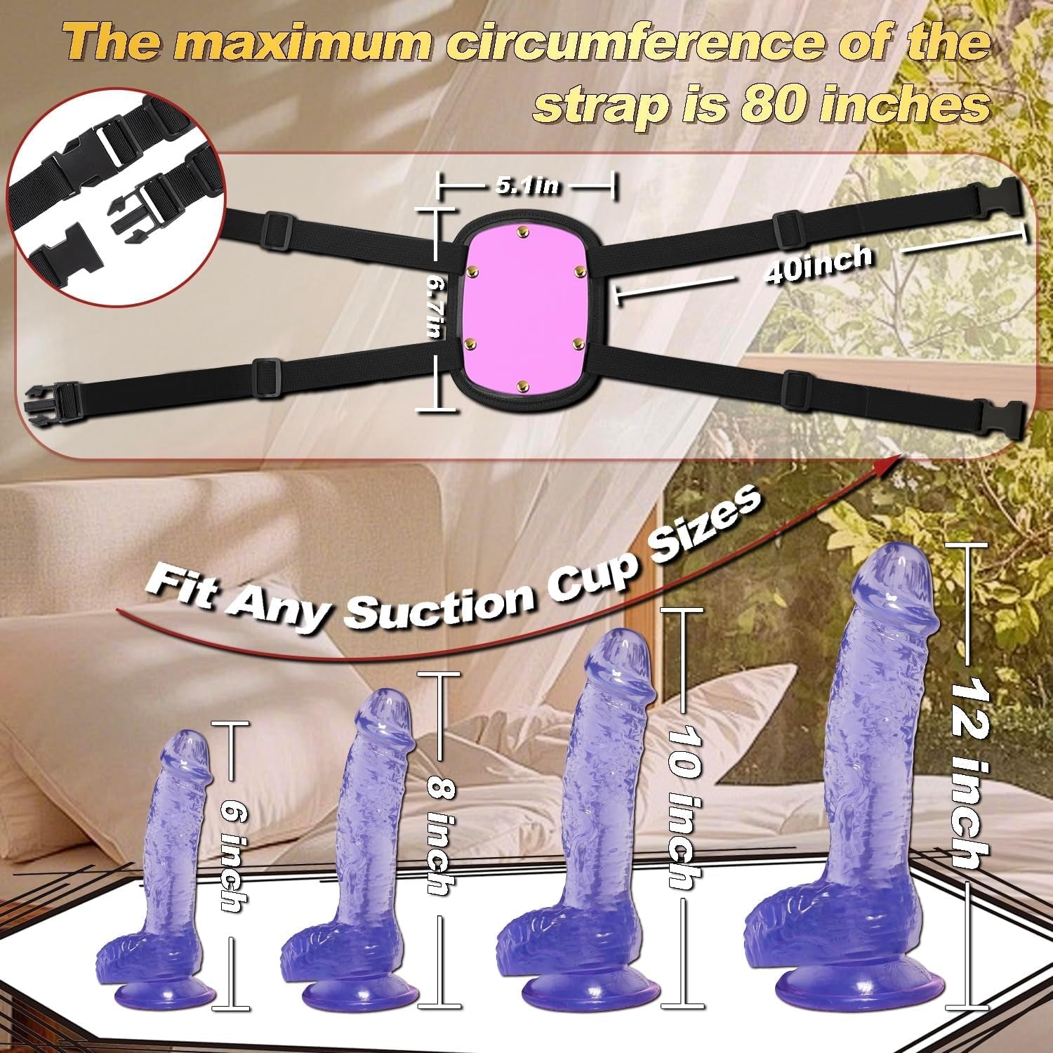 GlideLock Strong ABS Suction Dildo Mount