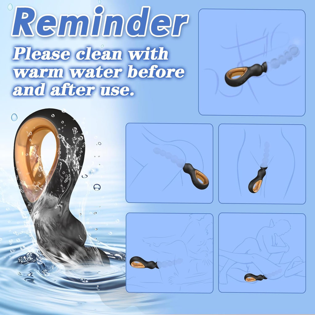 GlidePulse Vibrating Anal Beads Wand