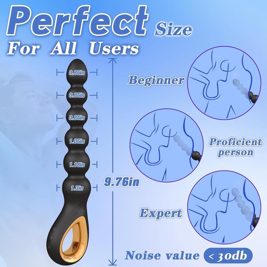 GlidePulse Vibrating Anal Beads Wand