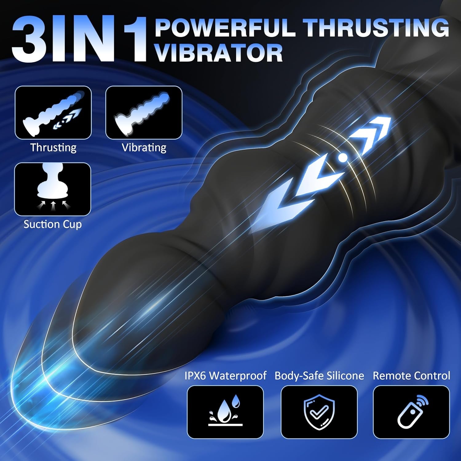 GlideThrust Thrusting Prostate Massager with Remote