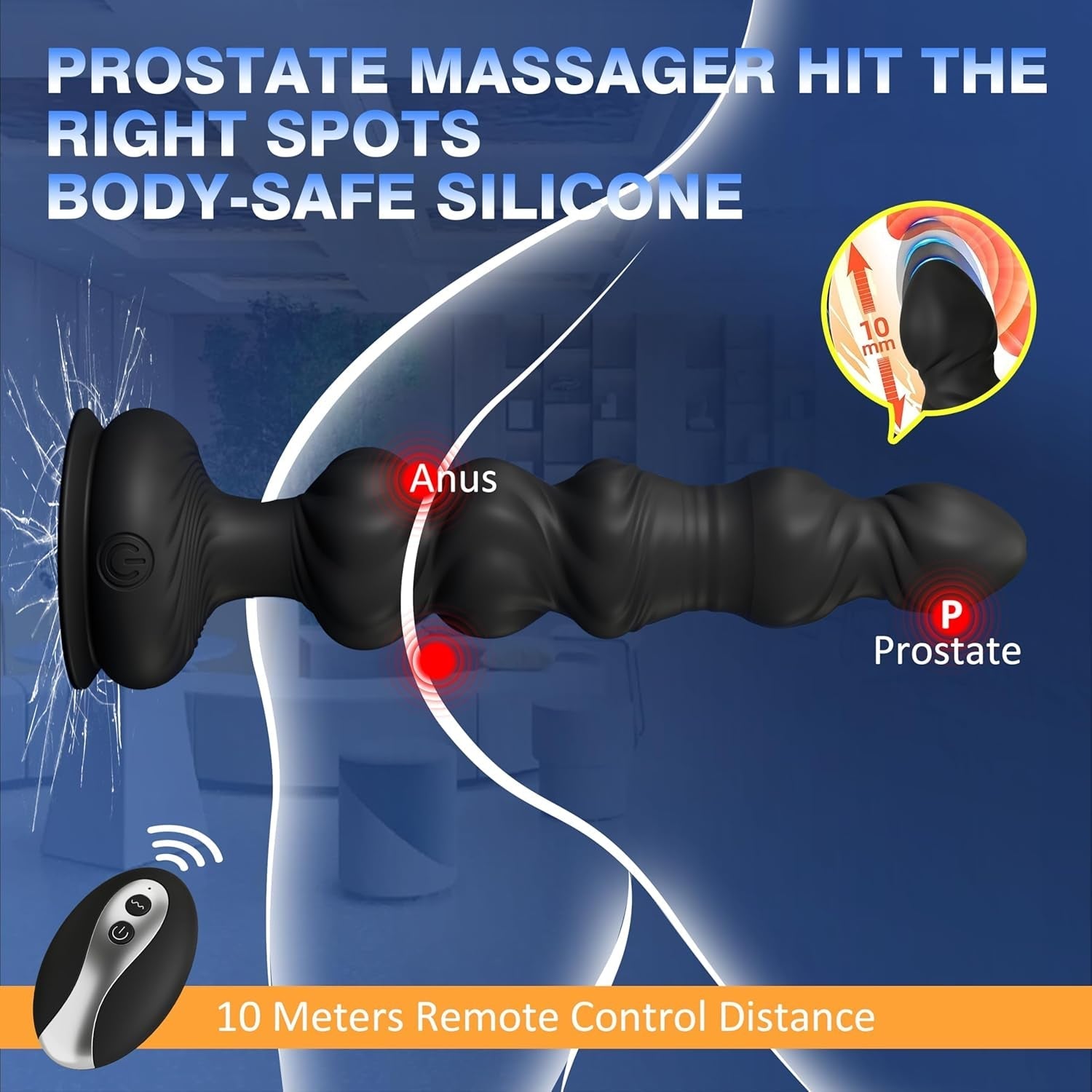 GlideThrust Thrusting Prostate Massager with Remote