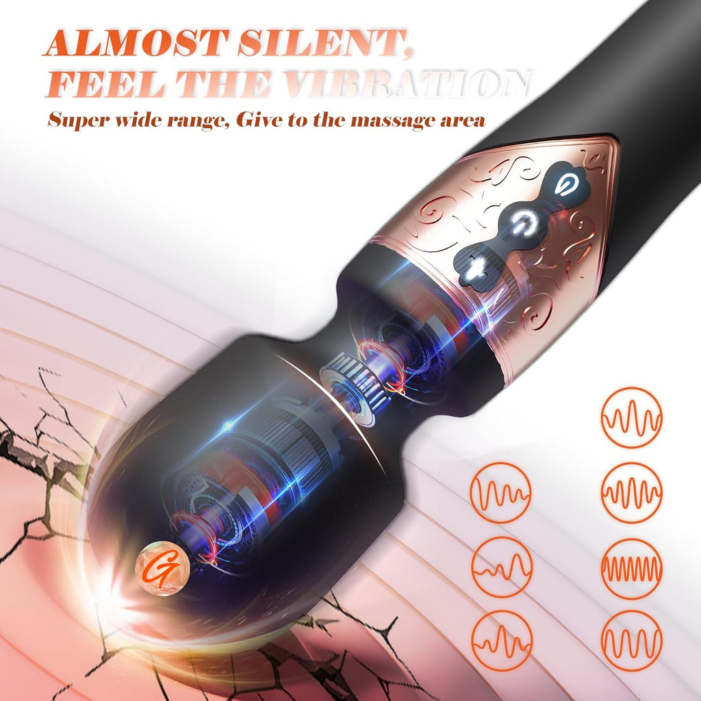 GlideVibe 360° Flapping Wand Vibrator