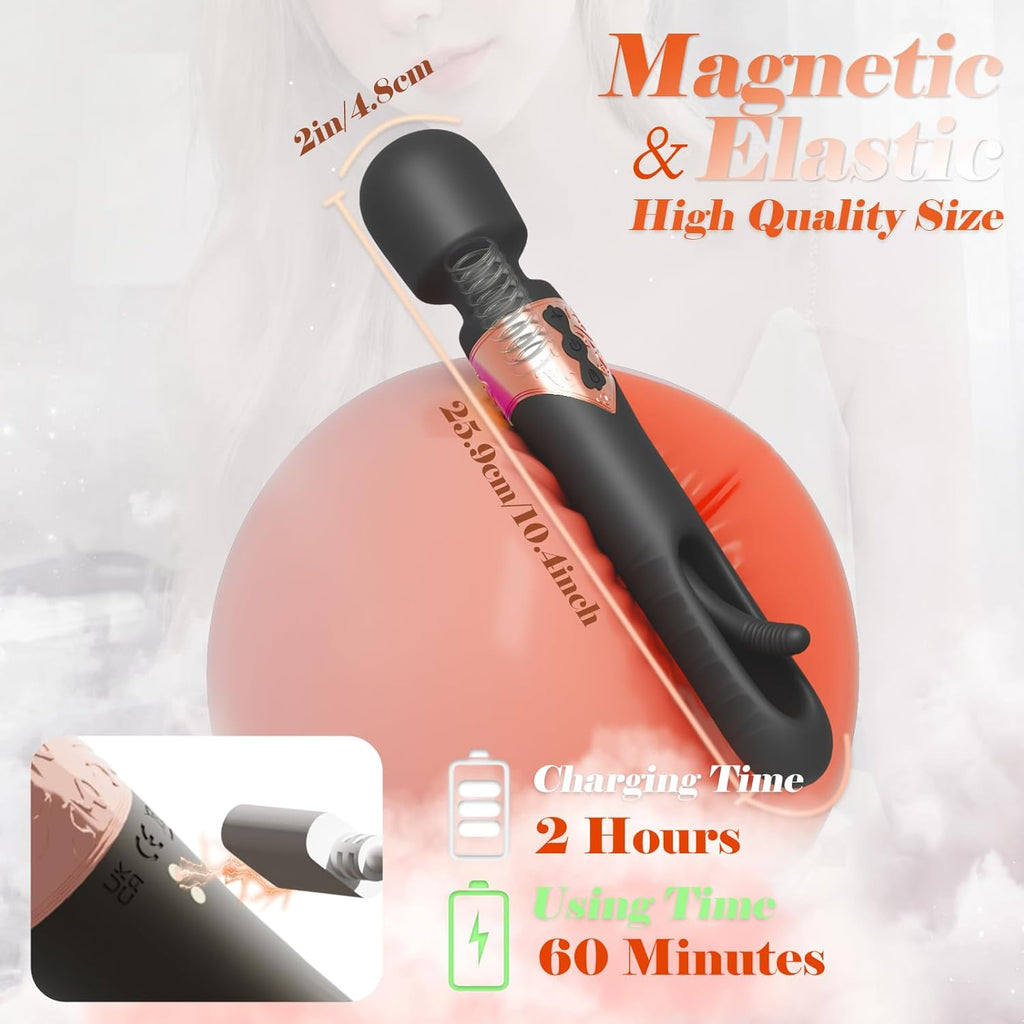 GlideVibe 360° Flapping Wand Vibrator