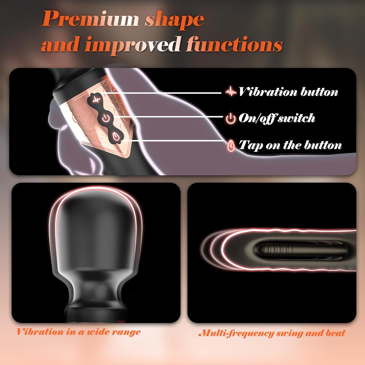 GlideVibe 360° Flapping Wand Vibrator