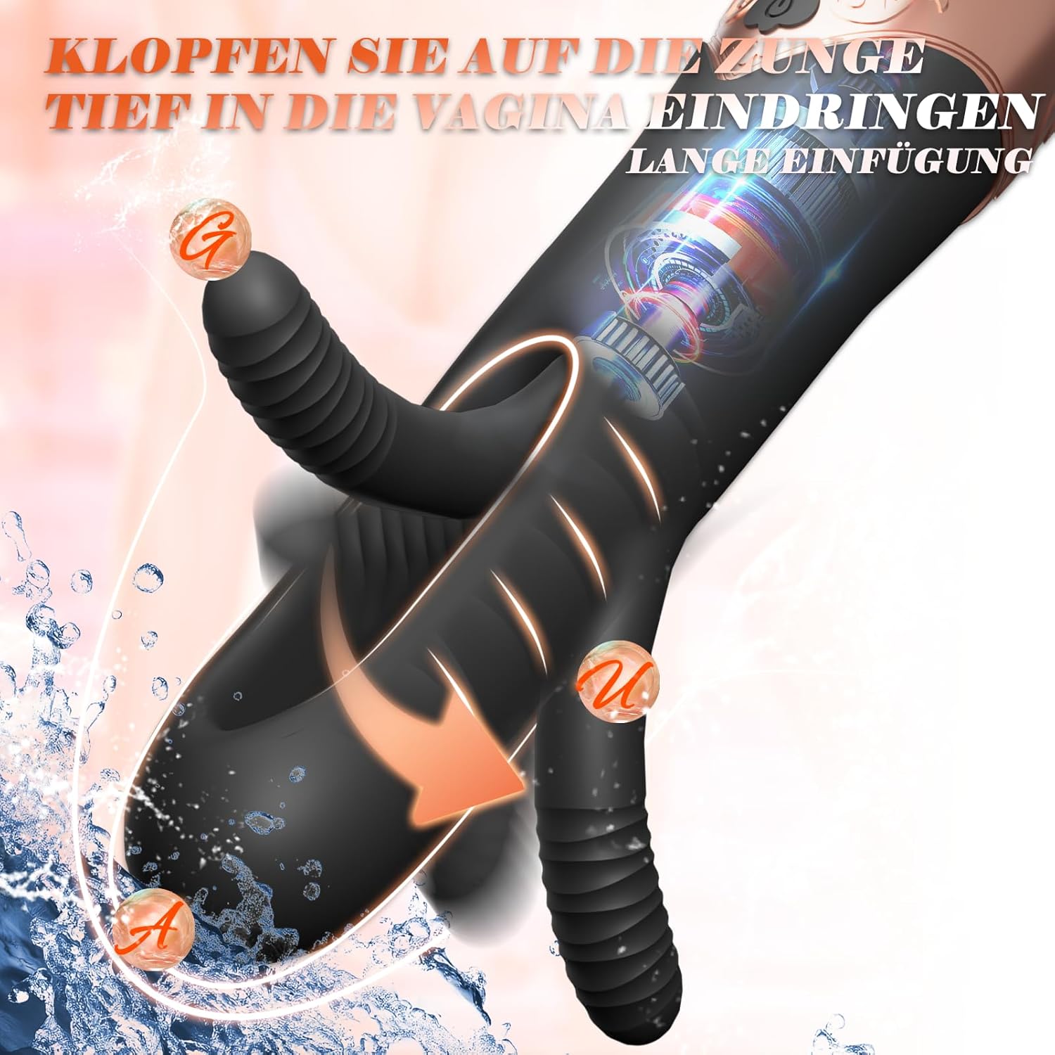 GlideVibe 360° Flapping Wand Vibrator