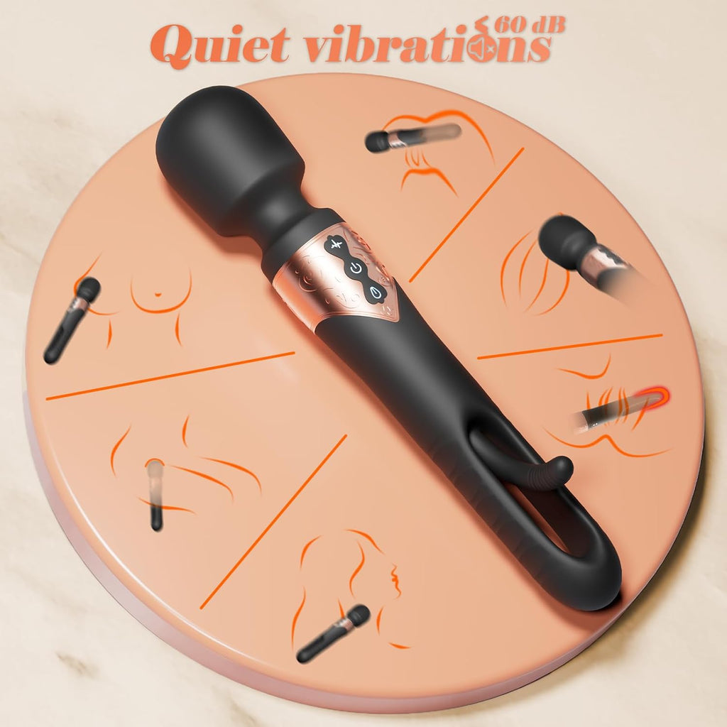 GlideVibe 360° Flapping Wand Vibrator