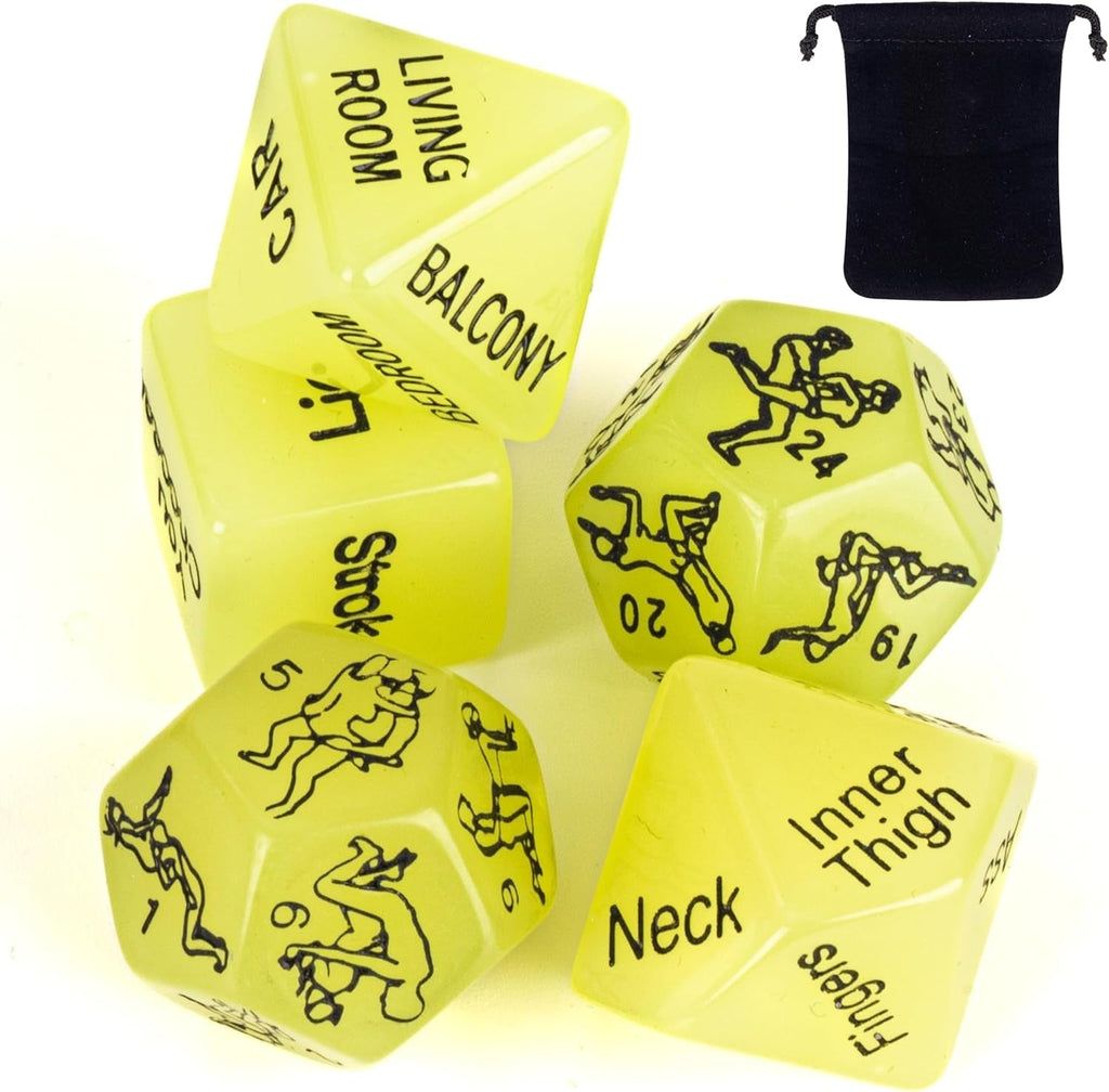 Glow in the Dark Sex Dice Set