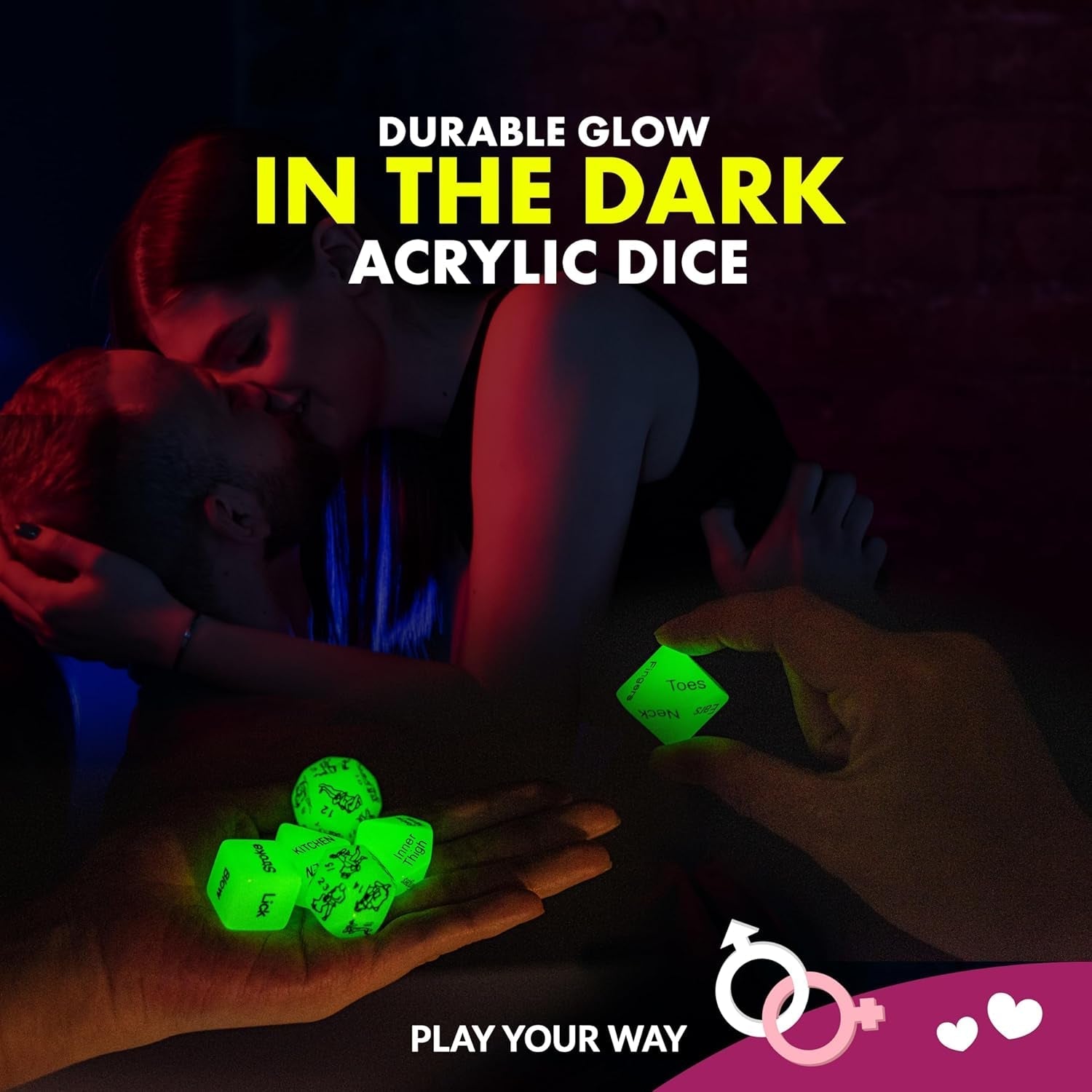 Glow in the Dark Sex Dice Set
