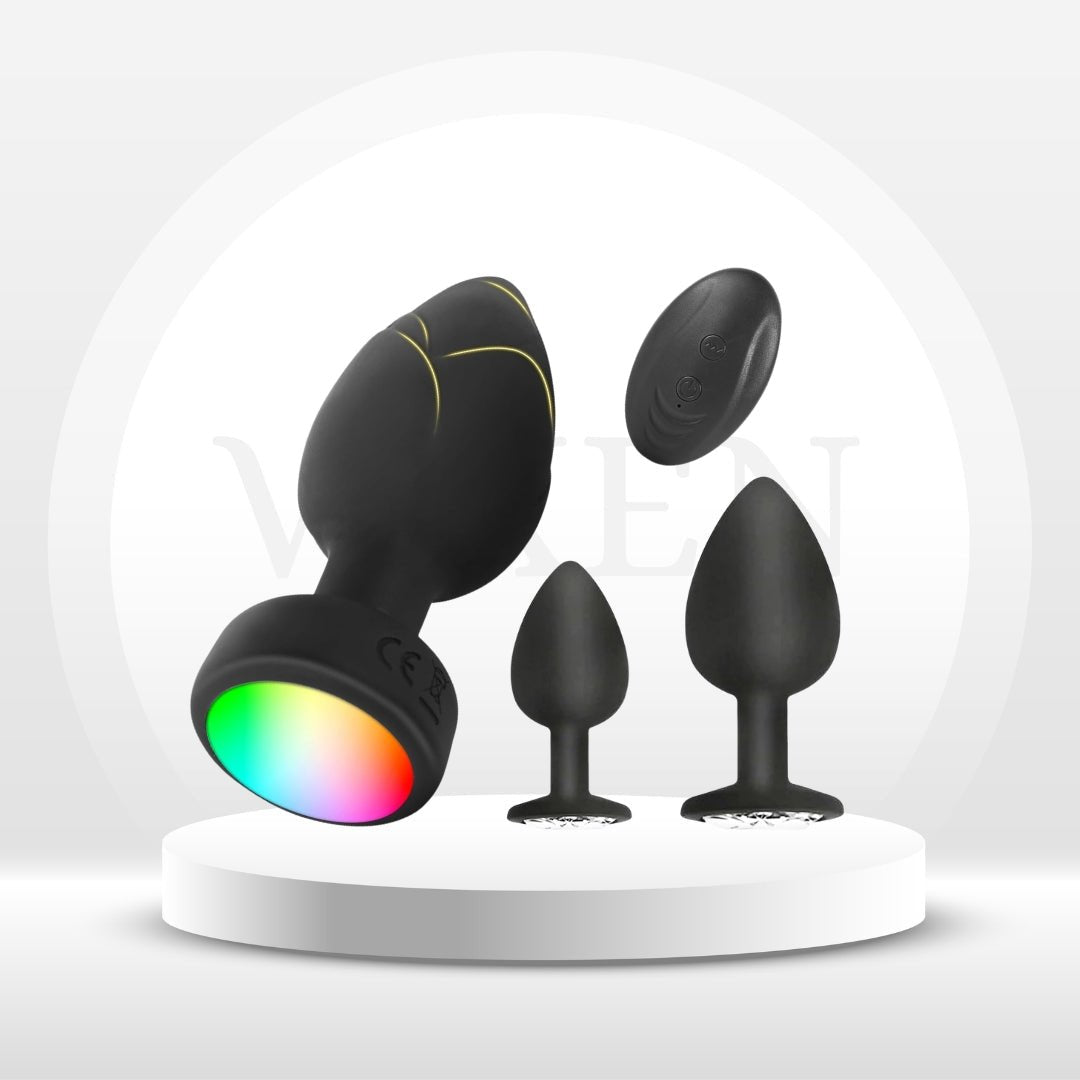GlowCore 3-Piece Anal Plug Set
