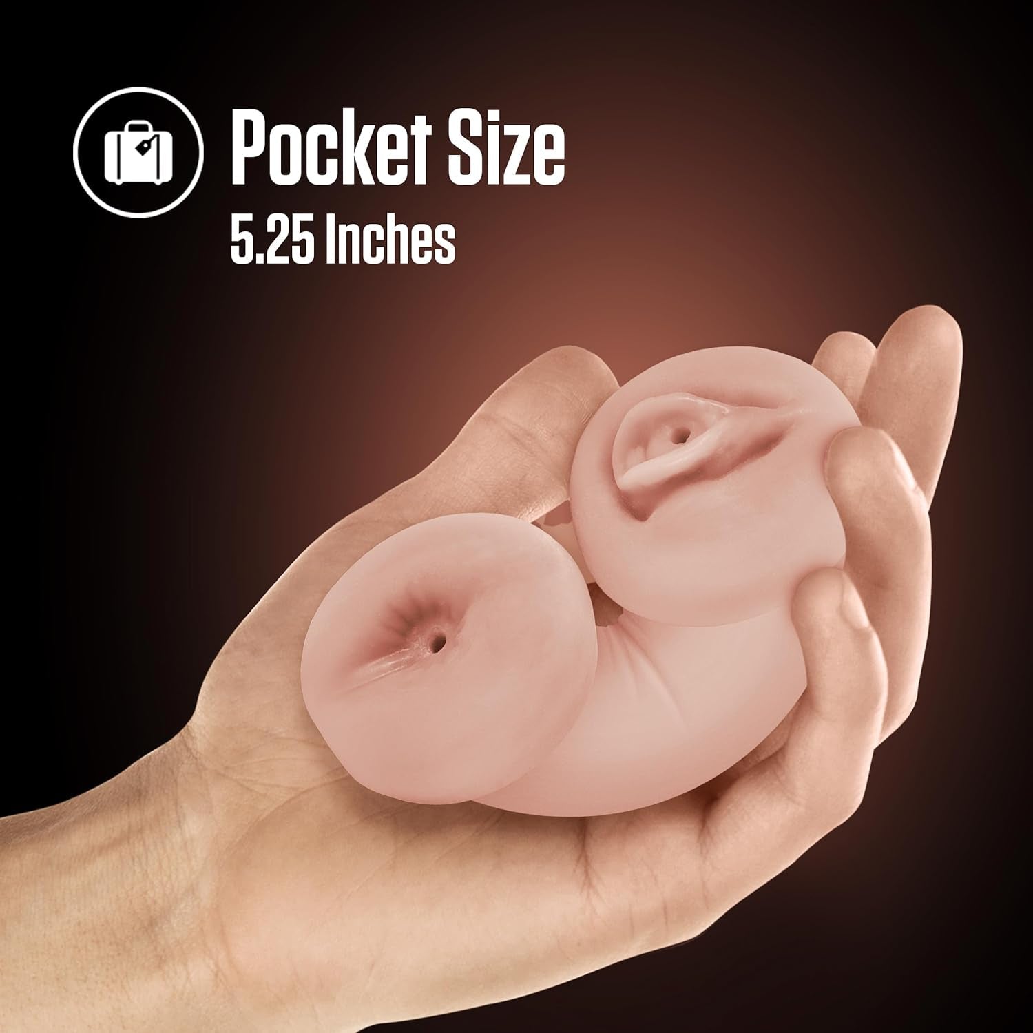 GlowGrip Glow-in-the-Dark Pocket Pussy Stroker