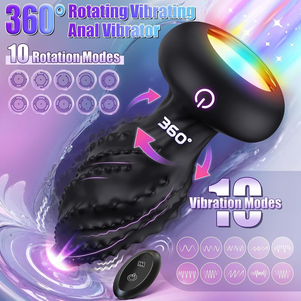 GlowMonster 360° Rotating App-Control Anal Vibrator