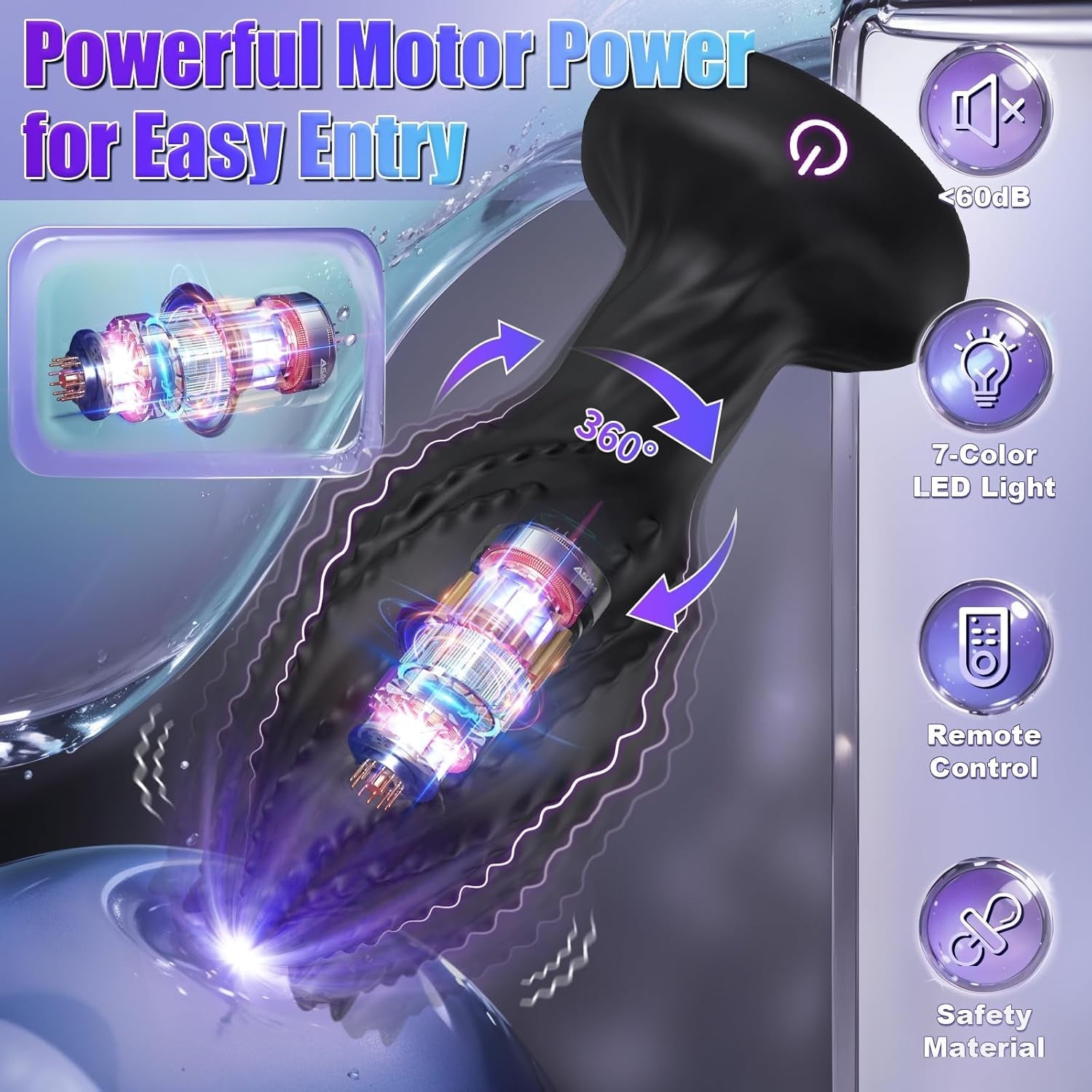 GlowMonster 360° Rotating App-Control Anal Vibrator