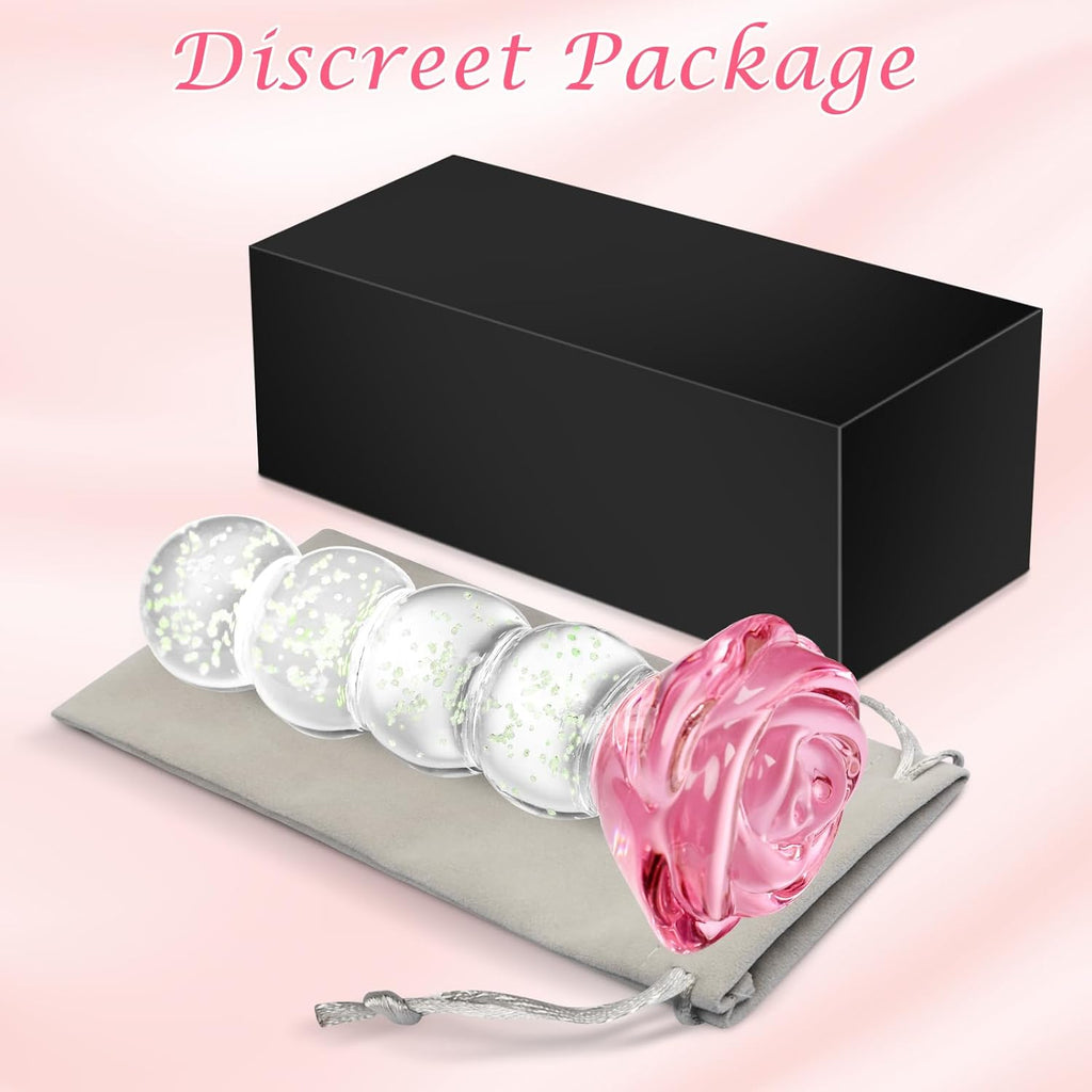 GlowRose Glass Anal Beads
