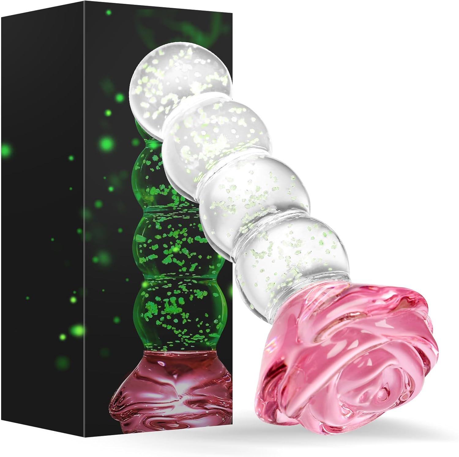 GlowRose Glass Anal Beads