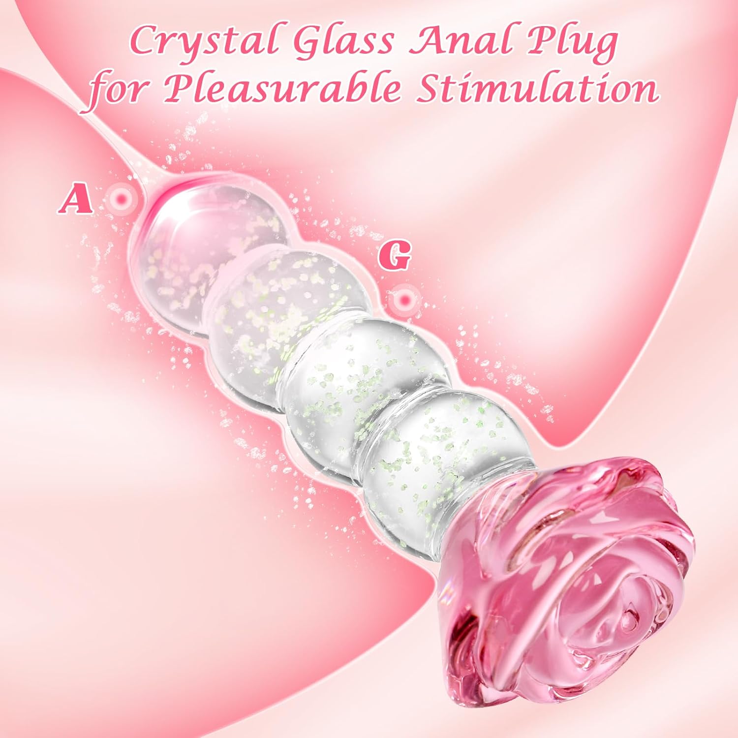 GlowRose Glass Anal Beads
