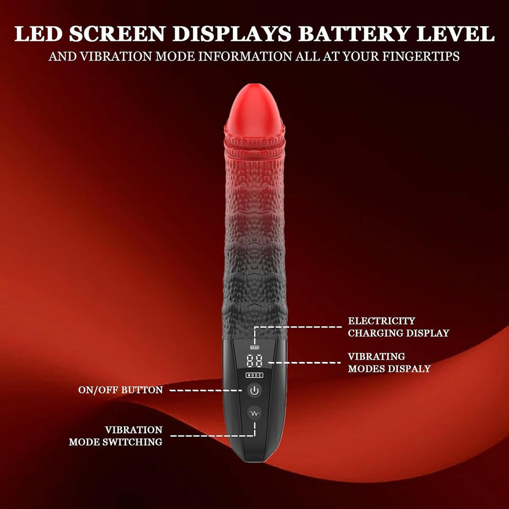 GlowStroke LED Dildo Vibrator Wand