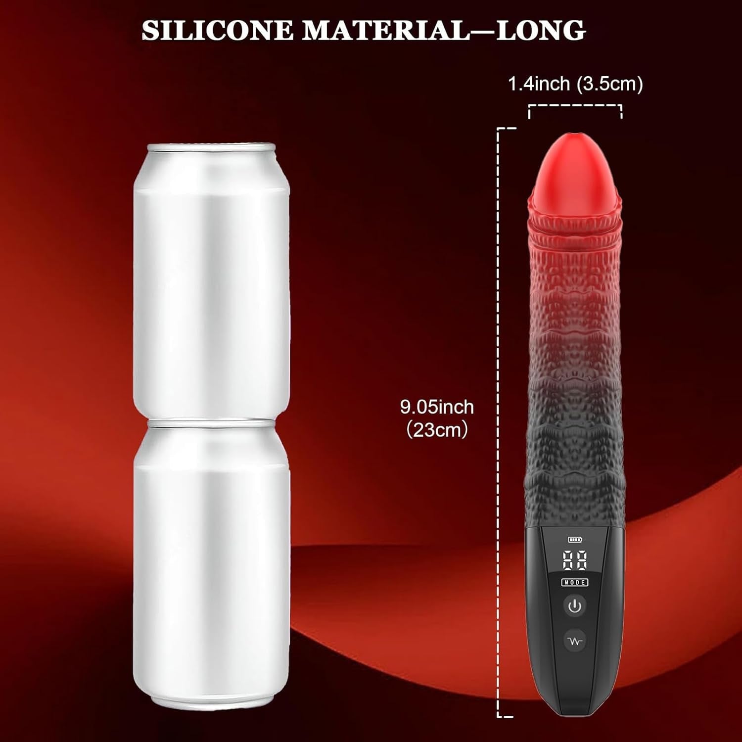 GlowStroke LED Dildo Vibrator Wand