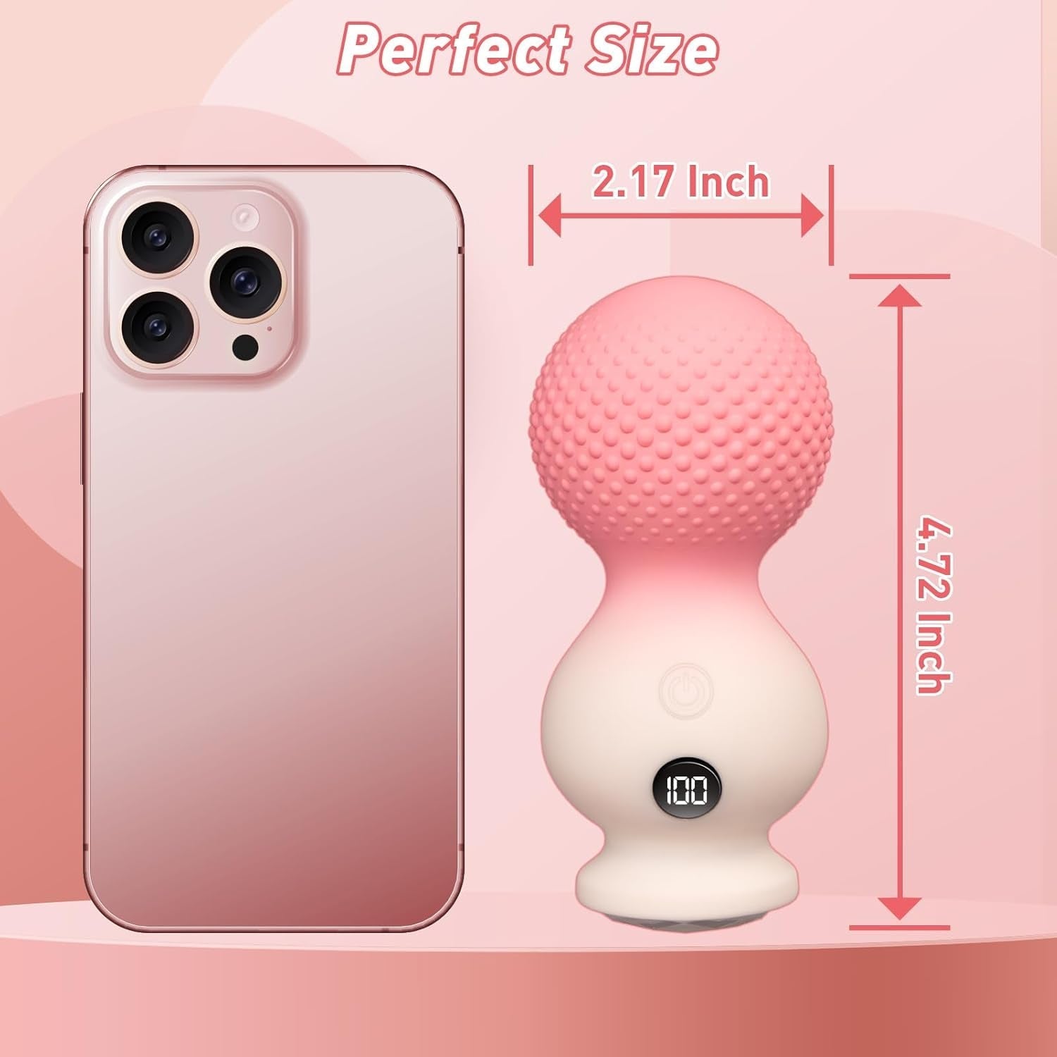 GlowTouch Chic Mini Wand Vibrator