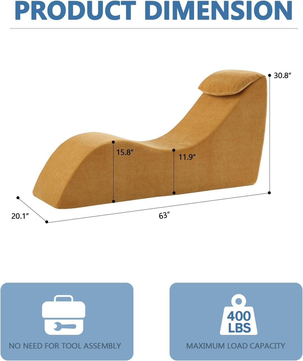 GoldenVice Intimate Sex Chaise Lounge Chair