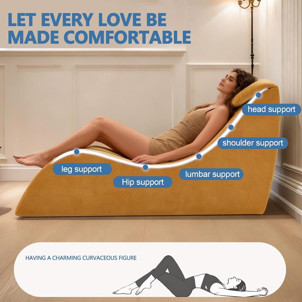GoldenVice Intimate Sex Chaise Lounge Chair