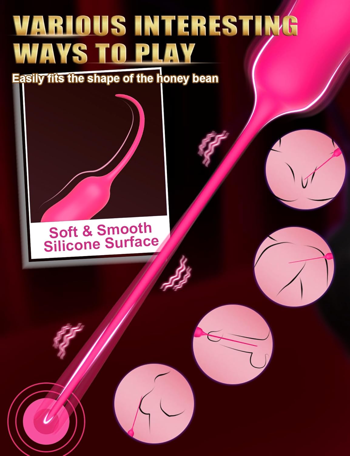 GoldRush Gold-Plated Urethral Vibrator Wand