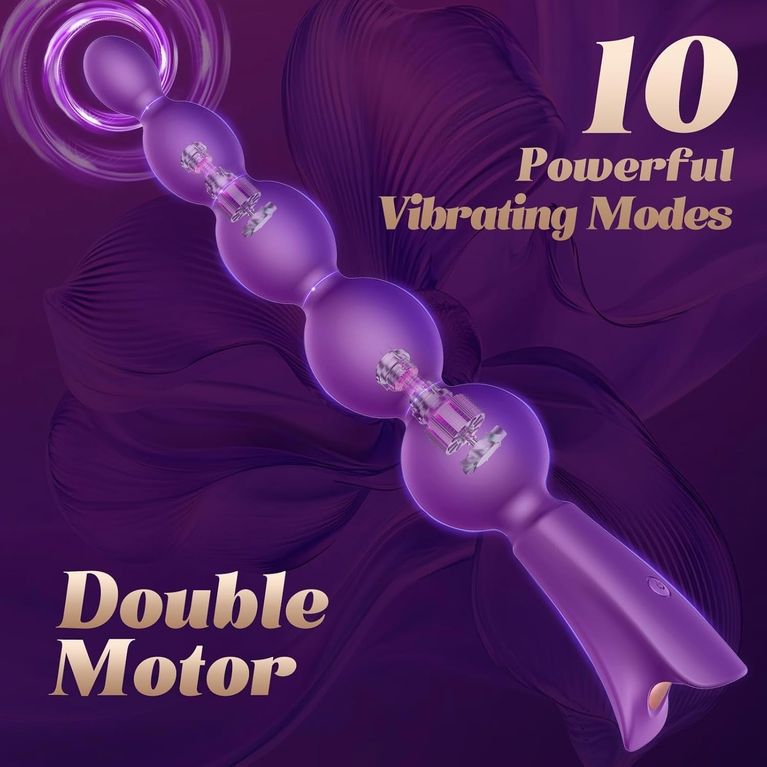 GradientRush Vibrating Anal Beads Plug