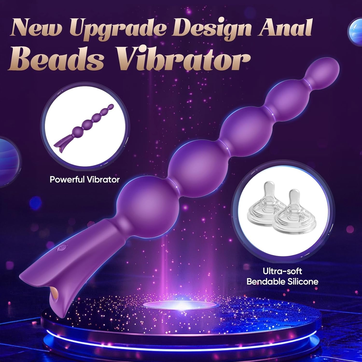 GradientRush Vibrating Anal Beads Plug