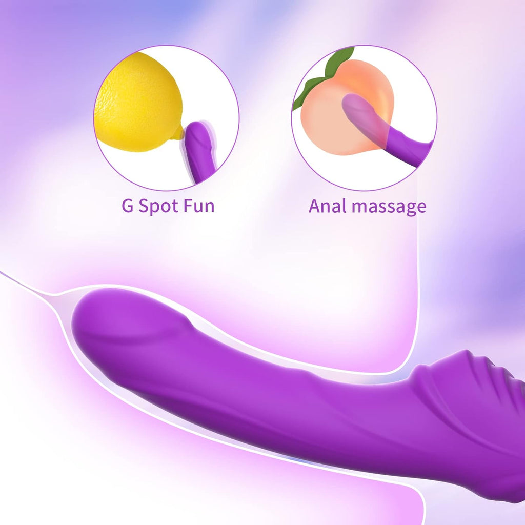 GrindFit Ergonomic Strapless Strap-On Dildo Vibrator