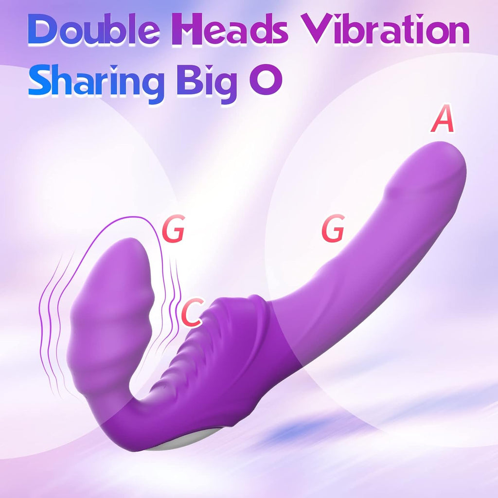 GrindFit Ergonomic Strapless Strap-On Dildo Vibrator