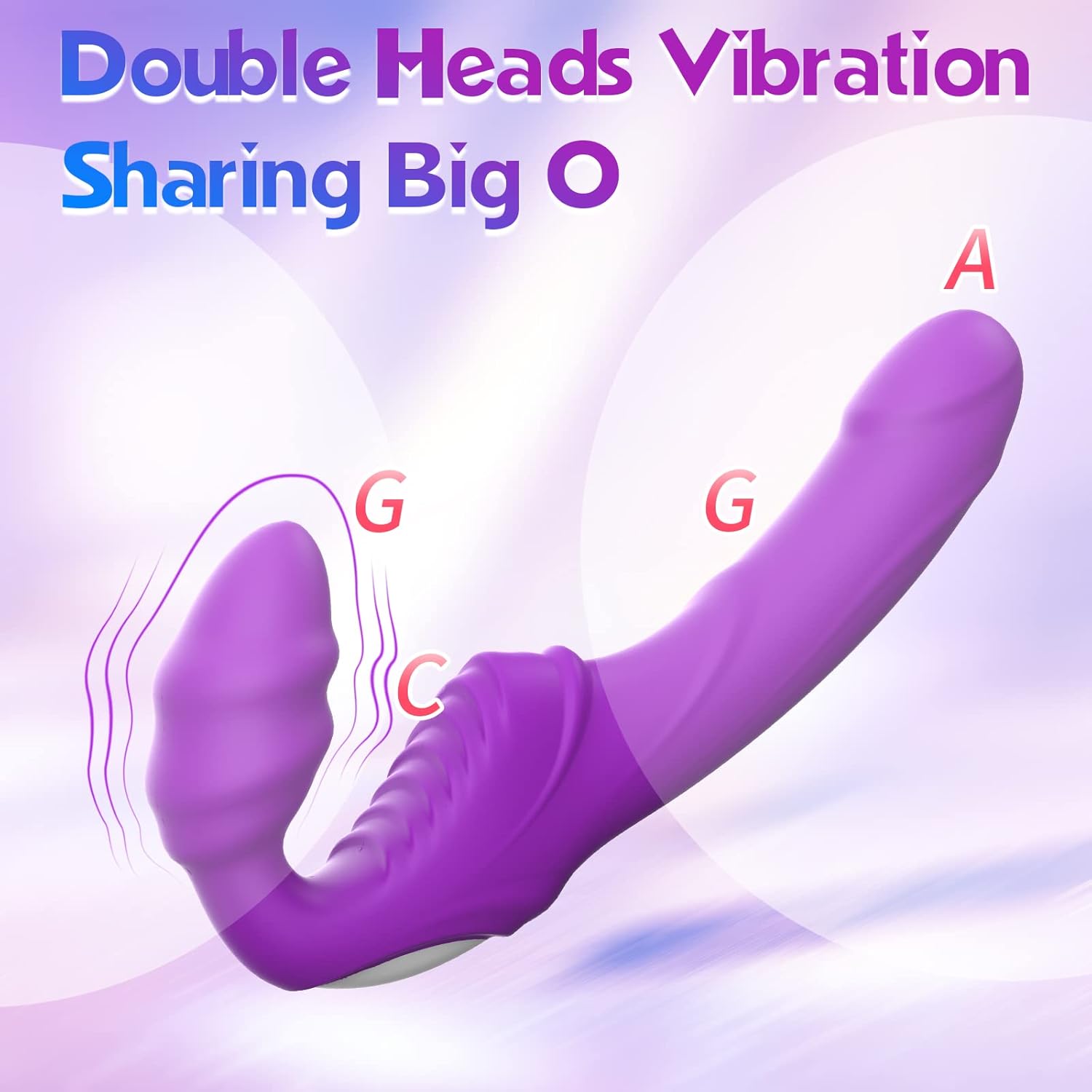 GrindFit Ergonomic Strapless Strap-On Dildo Vibrator