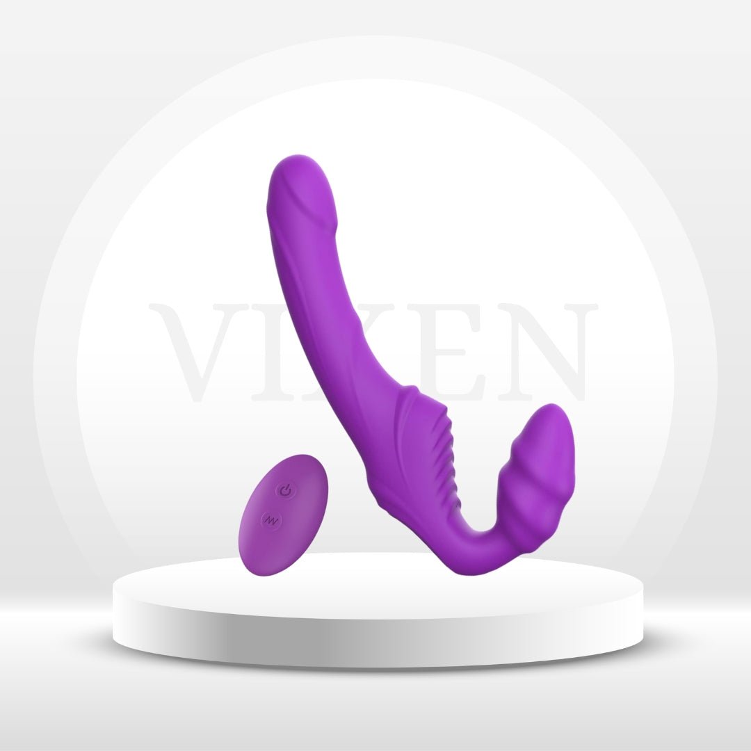 GrindFit Ergonomic Strapless Strap-On Dildo Vibrator