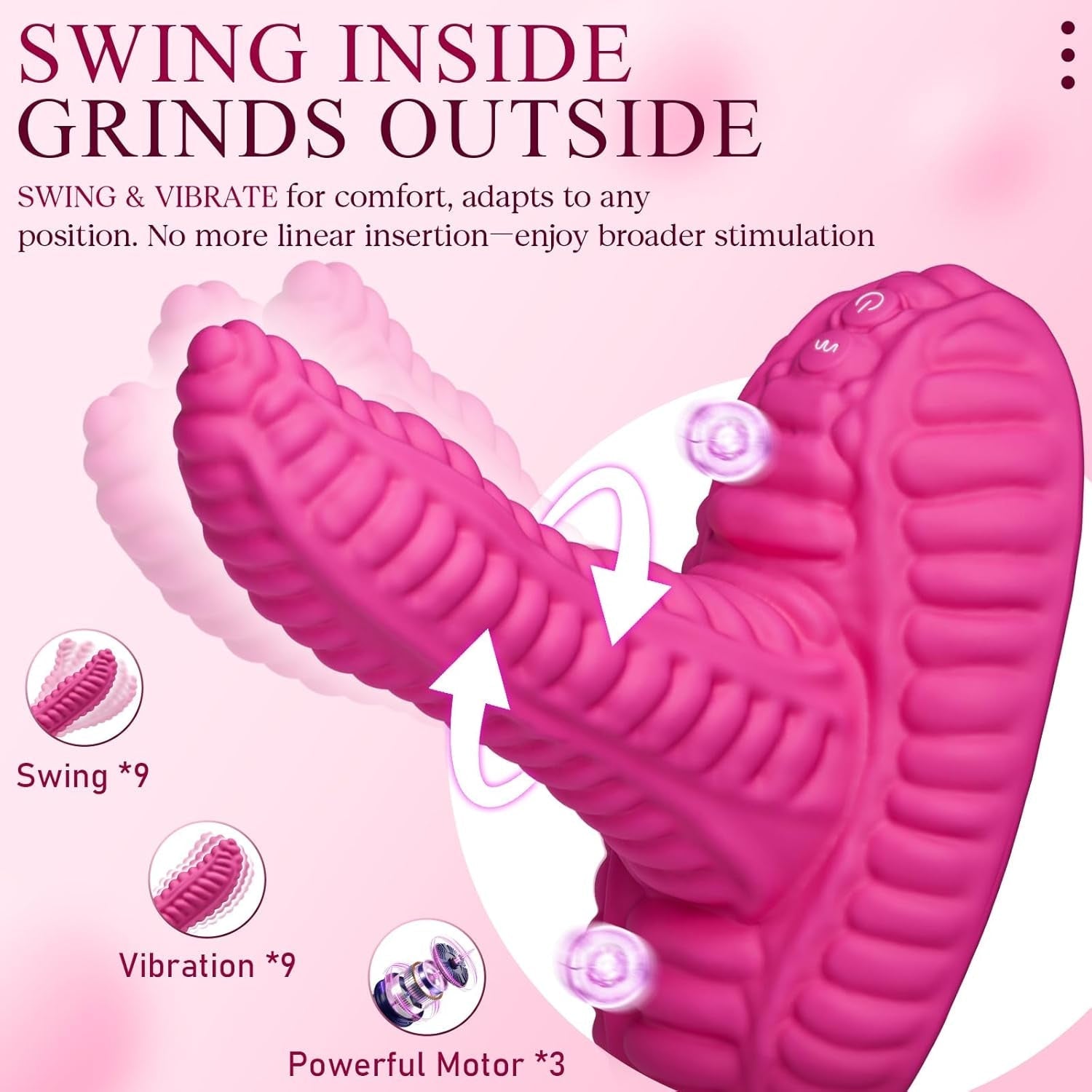 GrindSway Hands-Free Riding Dildo Vibrator
