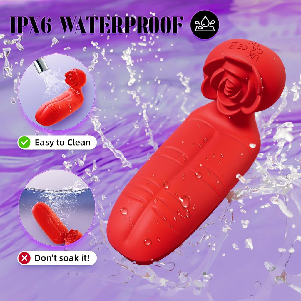GripBloom Dual-Finger Rose Vibrator