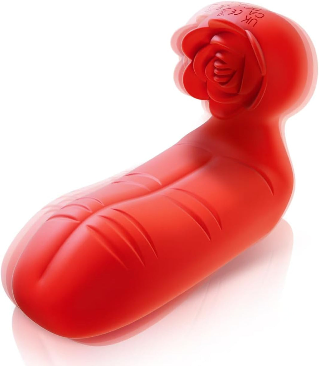 GripBloom Dual-Finger Rose Vibrator