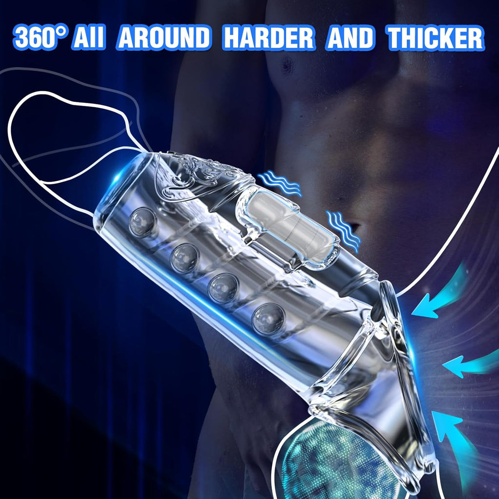 GripGlide Vibrating Girth Booster Sleeve