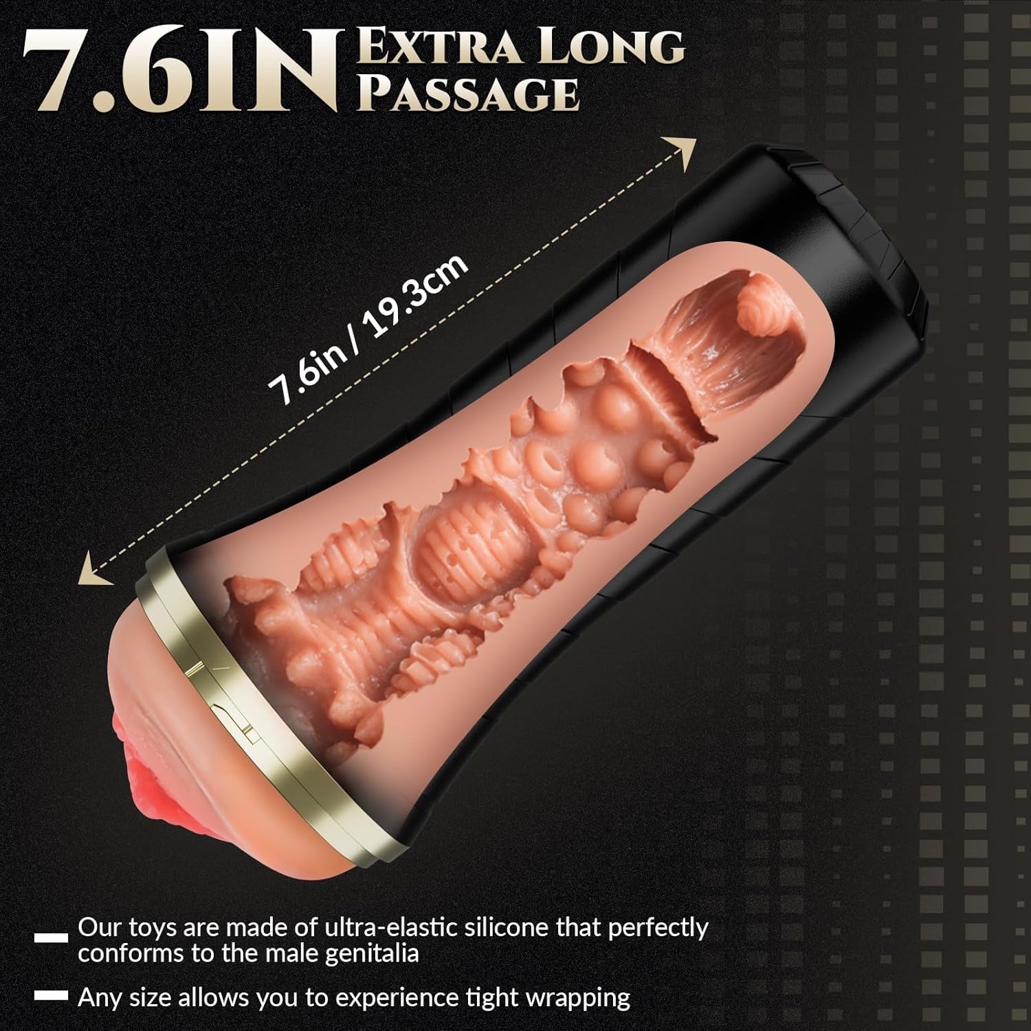 GripLuxe 7.5” Realistic Pocket Pussy Fleshlight Stroker