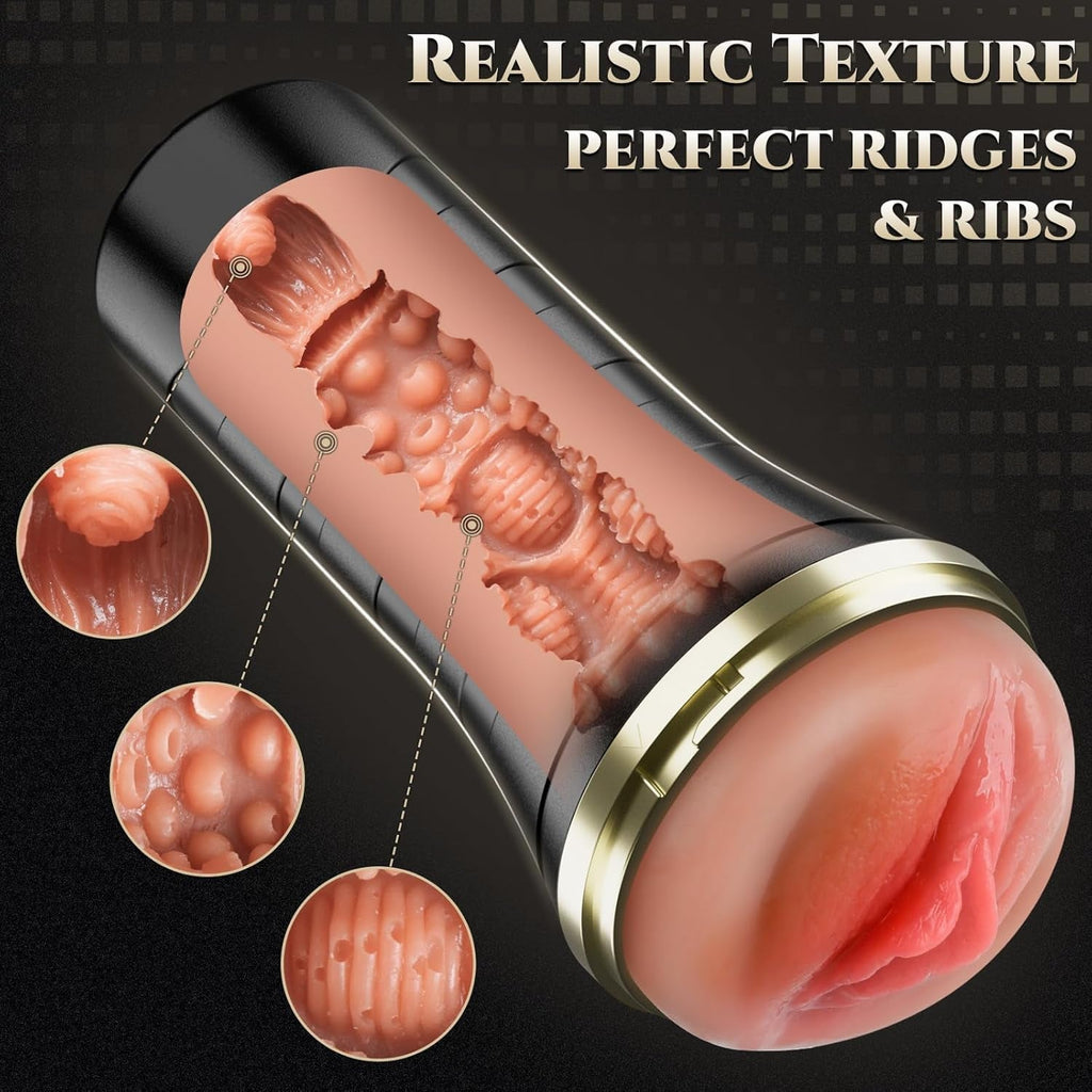 GripLuxe 7.5” Realistic Pocket Pussy Fleshlight Stroker