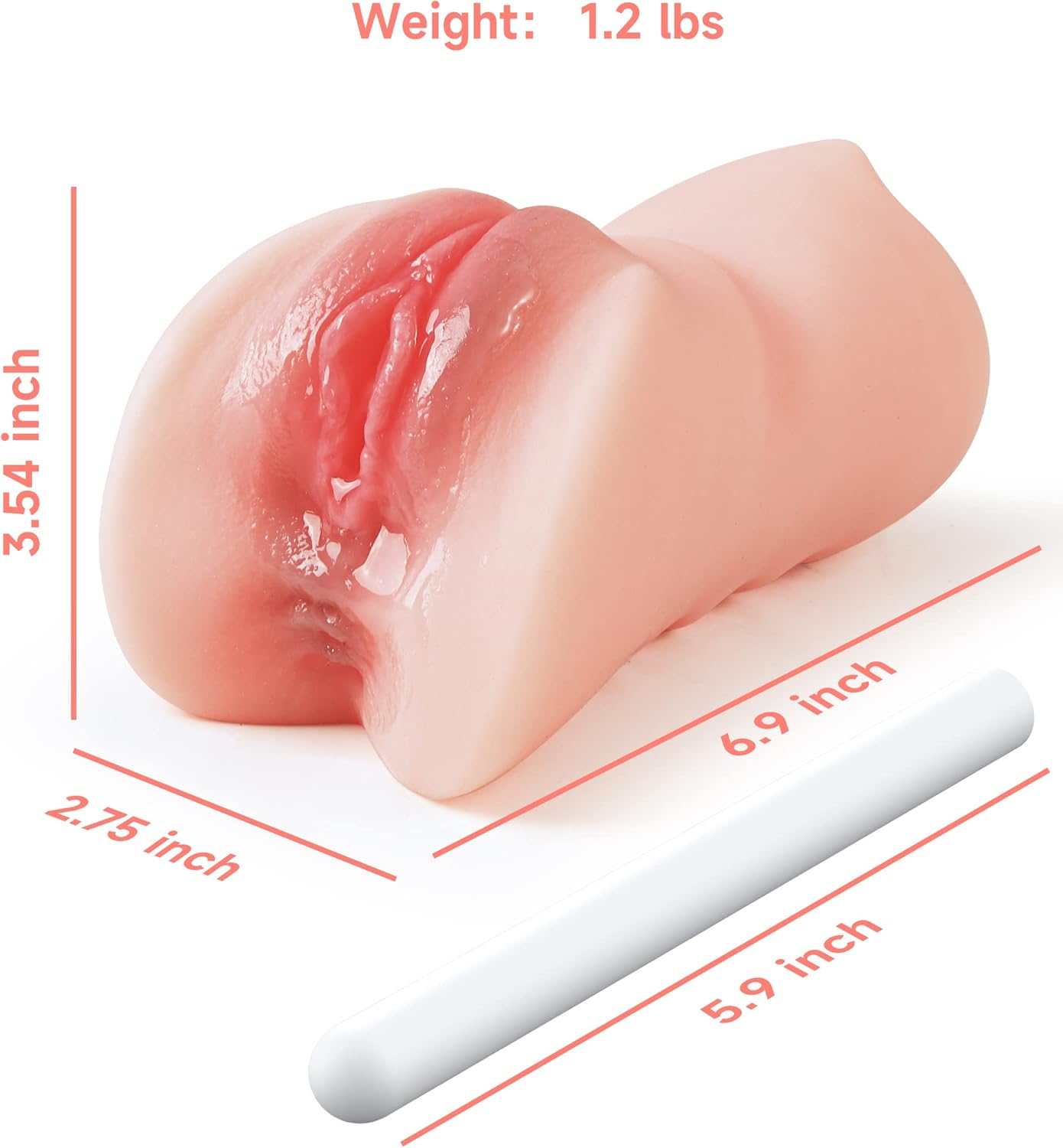 GripMate 3-in-1 RealFeel Pocket Pussy Masturbator