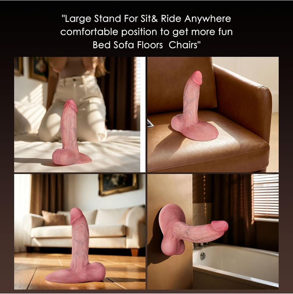 GripRide Realistic Suction Cup Dildo