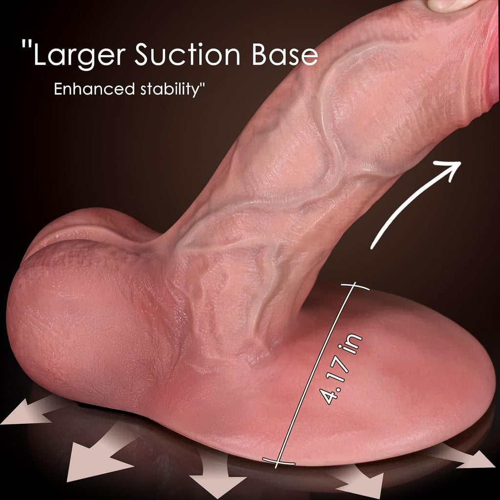 GripRide Realistic Suction Cup Dildo