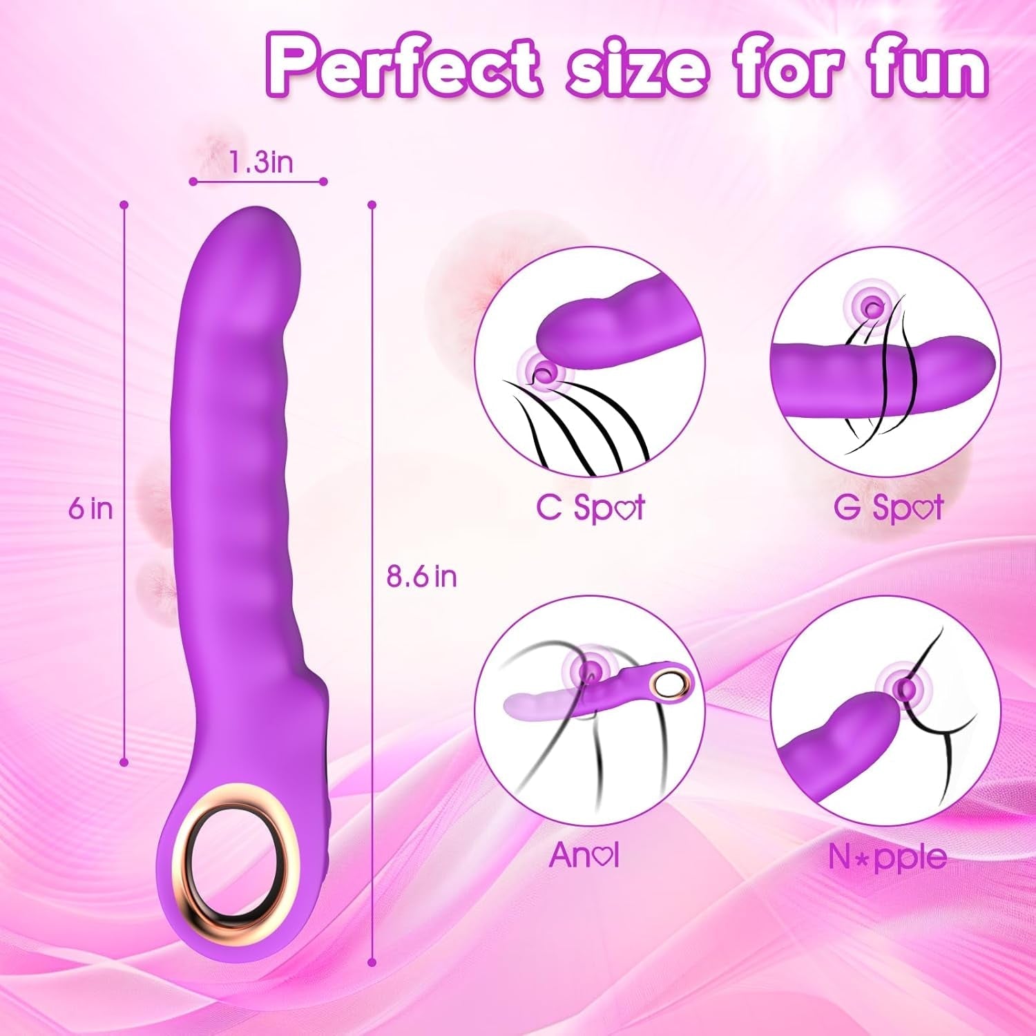 GripStroke Thrusting G-Spot Vibrator Wand