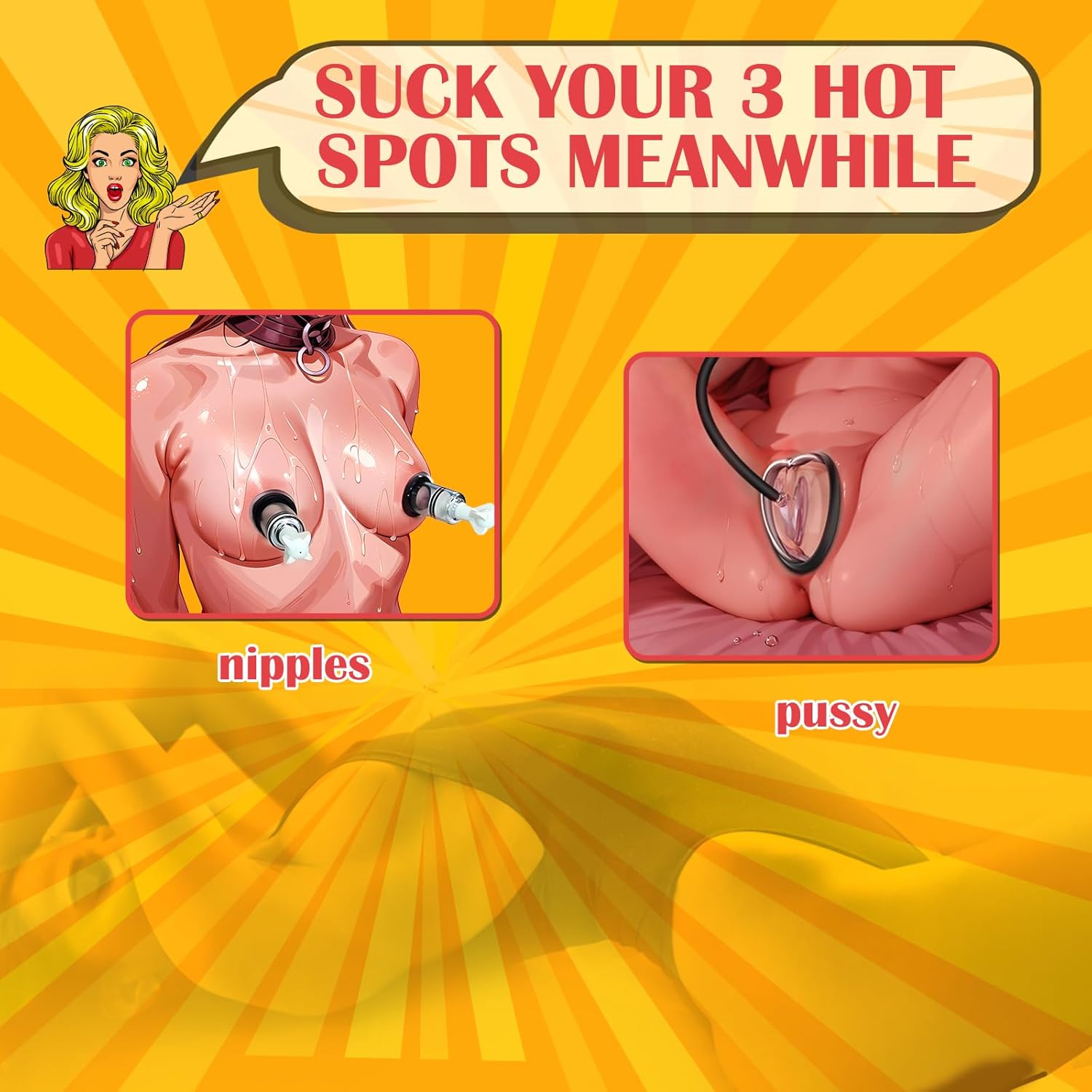 HatTrick Electric Pussy Pump Nipple Suckers Kit