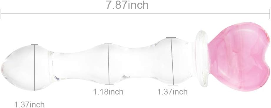 HeartRipple Glass Pleasure Wand