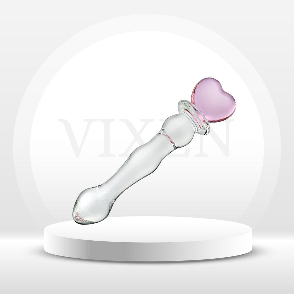 HeartRipple Glass Pleasure Wand