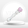 HeartRipple Glass Pleasure Wand