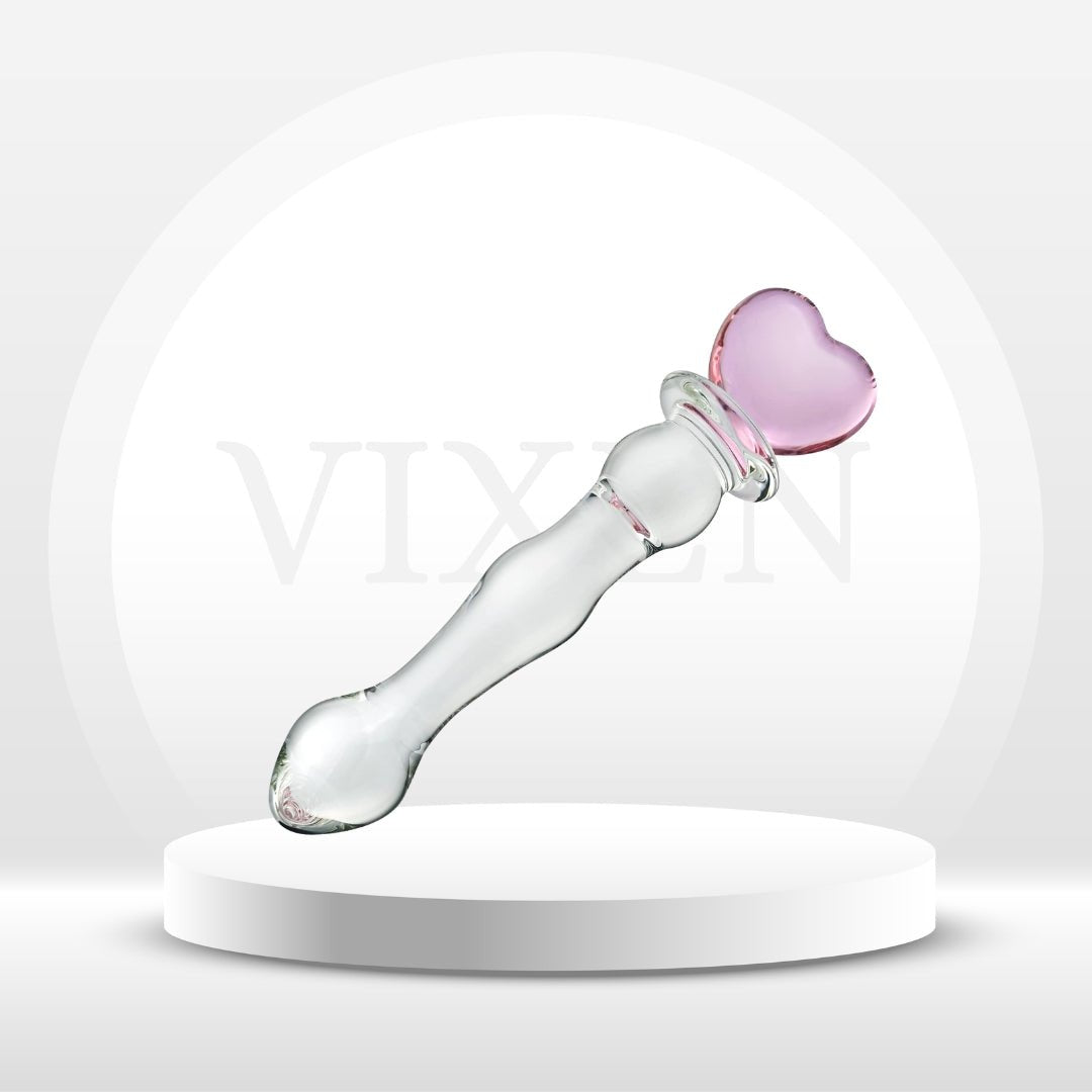 HeartRipple Glass Pleasure Wand