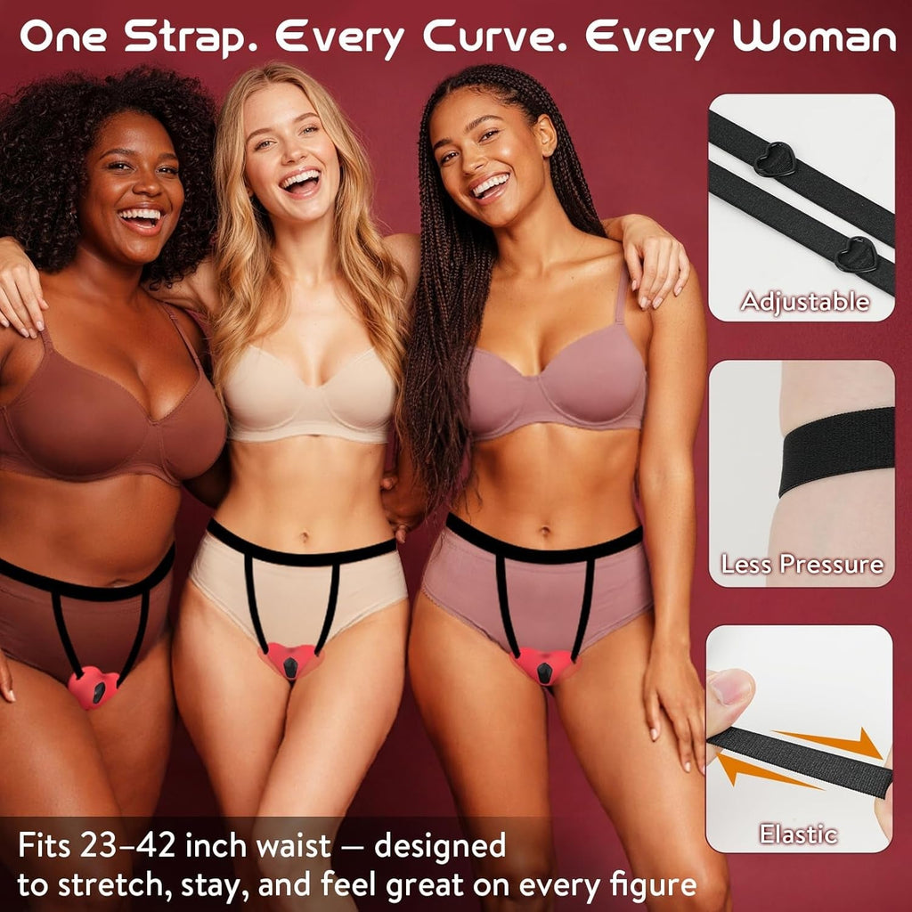 HeartRush Heart-Shaped Couples Wearable Clit Vibrator