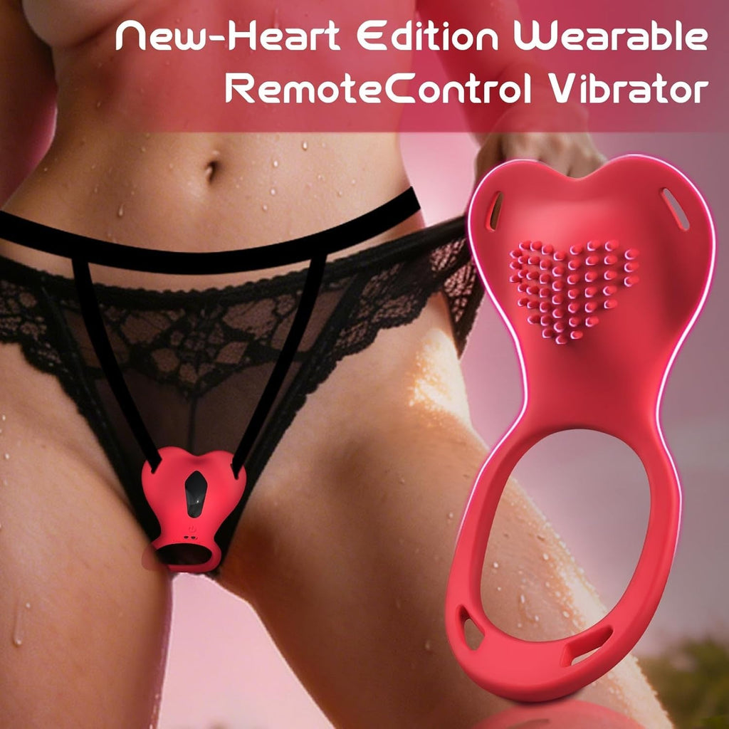 HeartRush Heart-Shaped Couples Wearable Clit Vibrator