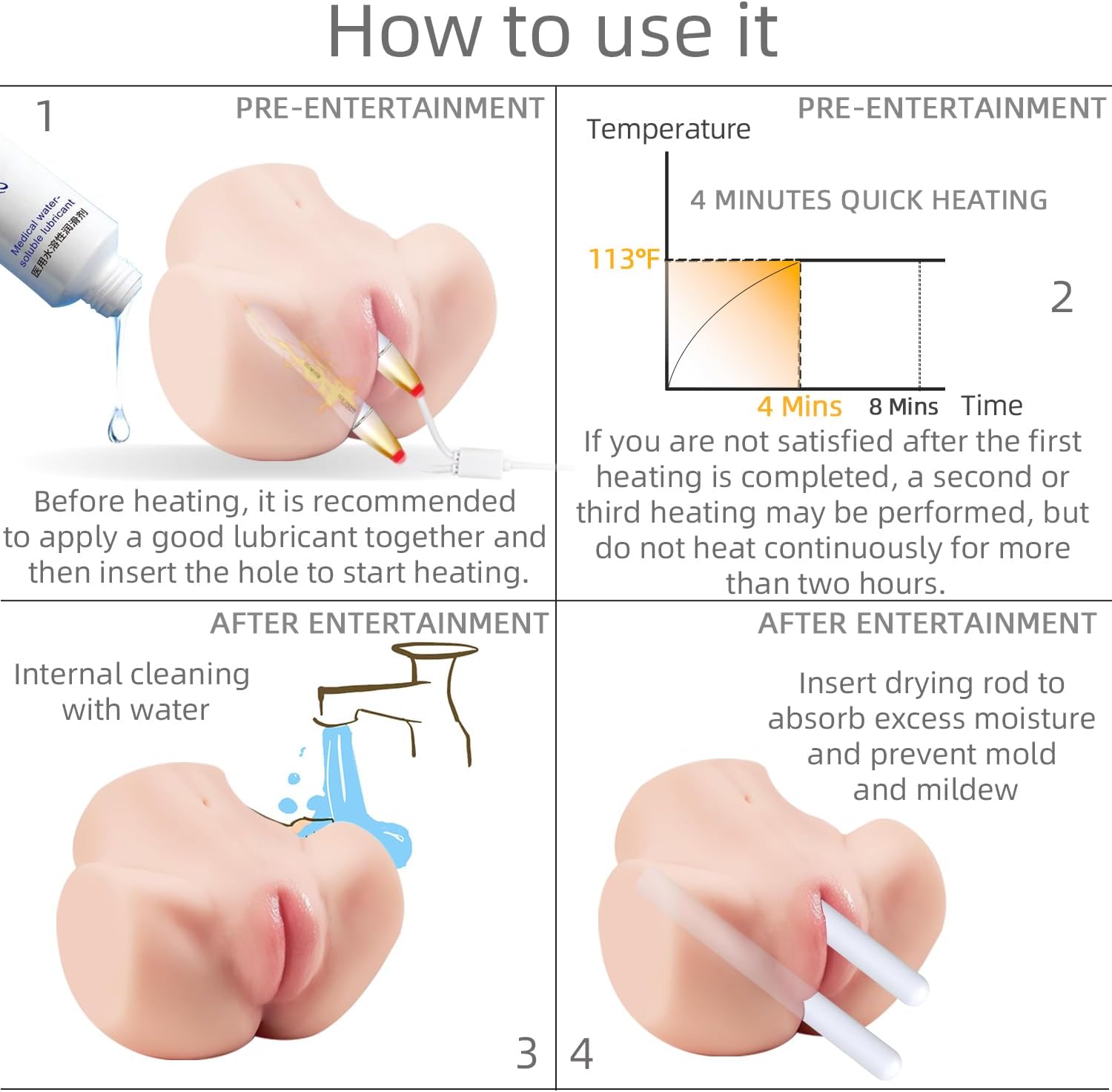 HeatFlex Duo – 2-in-1 USB Heating Rods for Masturbators